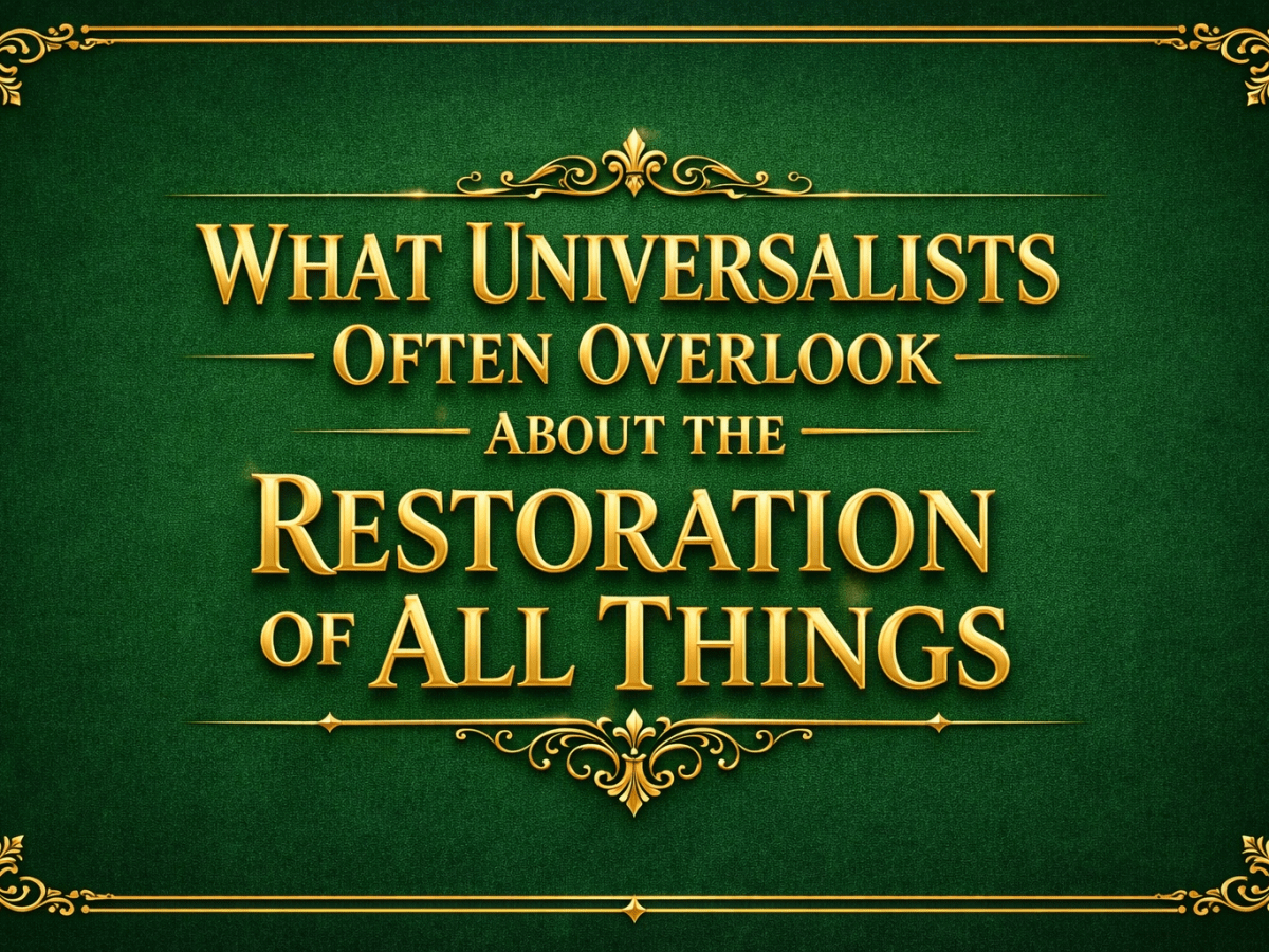What Universalists Often Overlook About the Restoration of All&nbsp;Things