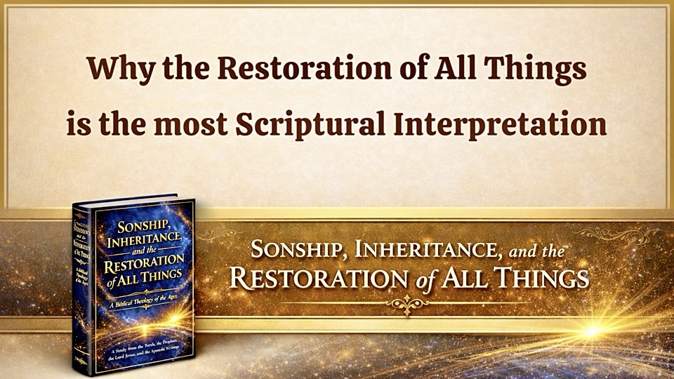 Why the Restoration of All Things is the most Scriptural Interpretation