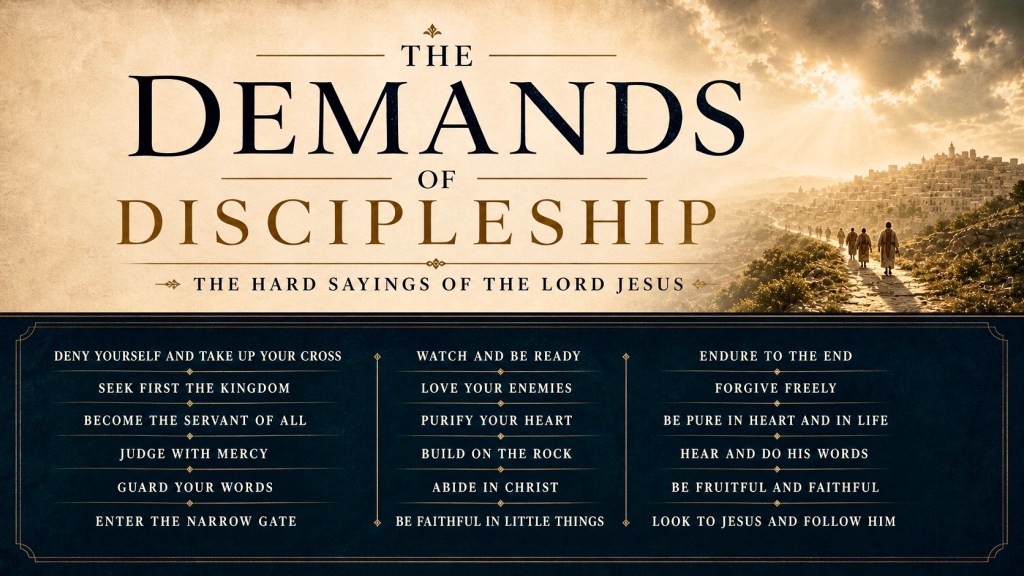 The Demands of&nbsp;Discipleship